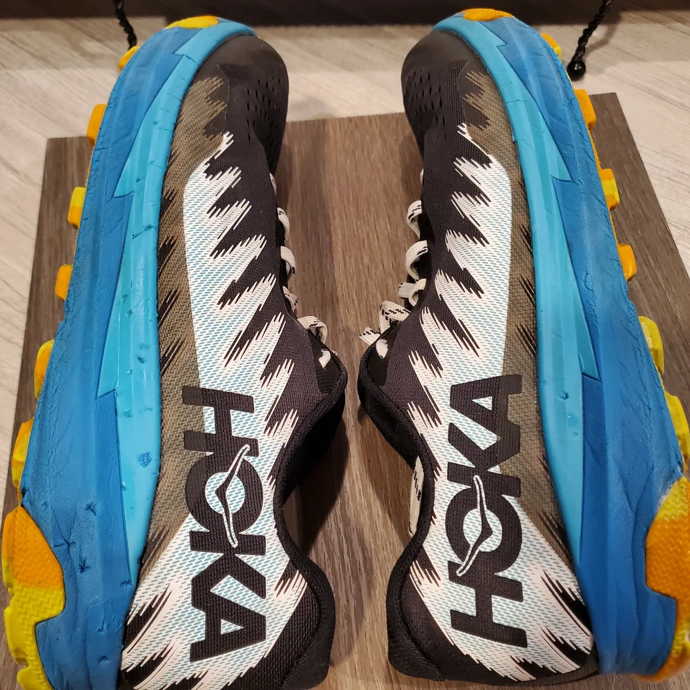 Hoka Men's Torrent 3 Black & Blue Athletic Running Shoes Size 10.5D - Picture 12 of 13